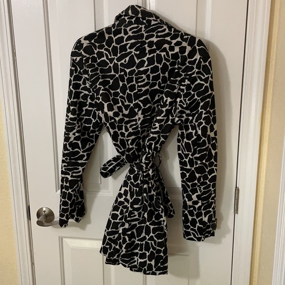 Black and white blazer